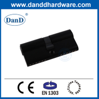 BS EN1303 유럽 시장용 솔리드 브래스 장붓구멍 잠금 실린더 검정색 -DDLC003-70mm-MB