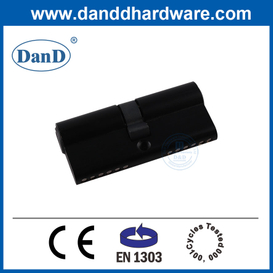 BS EN1303 유럽 시장용 솔리드 브래스 장붓구멍 잠금 실린더 검정색 -DDLC003-70mm-MB
