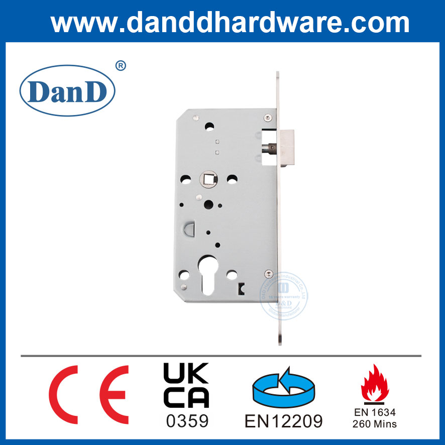 BS EN 12209 장붓구멍 새시 실린더 키 래치 잠금 장치(키 포함)-DDML011R-6072