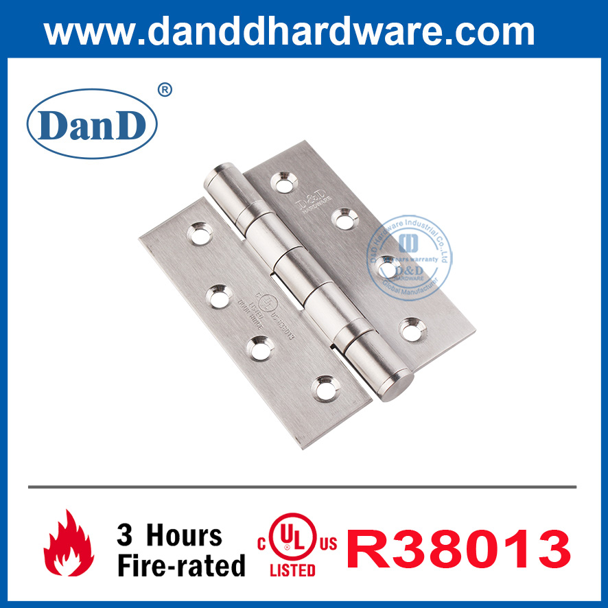 SUS304 UL 등록 도어 힌지 유형 상업용 도어 방화 등급 Hinges-DDSS001-FR-4X3X3