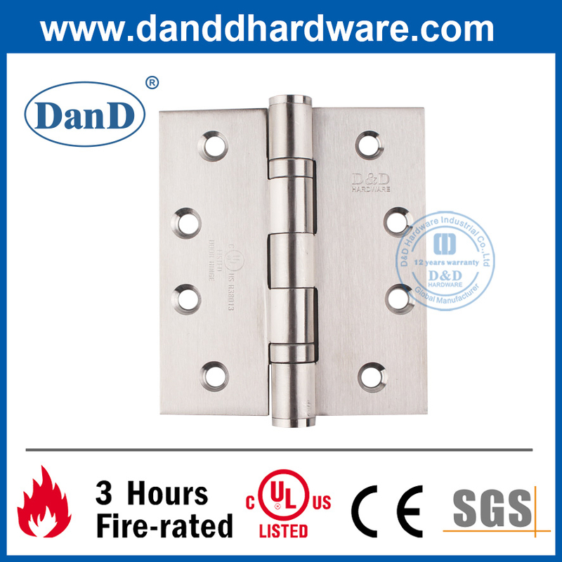 270도 UL 인증서 장붓 구멍 베어링 방화문 Hinge-DDSS001-FR-4X3.5X3