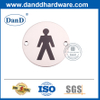 Hotel-DDSP001에 대한 뜨거운 판매 스테인레스 스틸 남성 화장실 표시 플레이트
