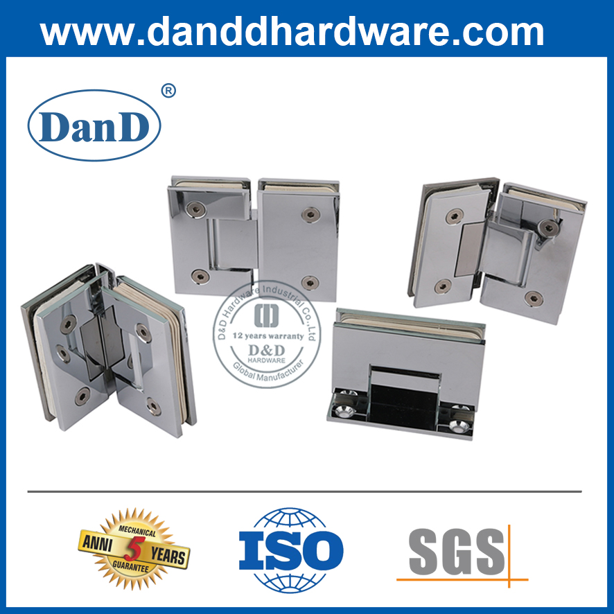 SS304 180도 유리 피팅 샤워 도어 Hinge-DDGH004