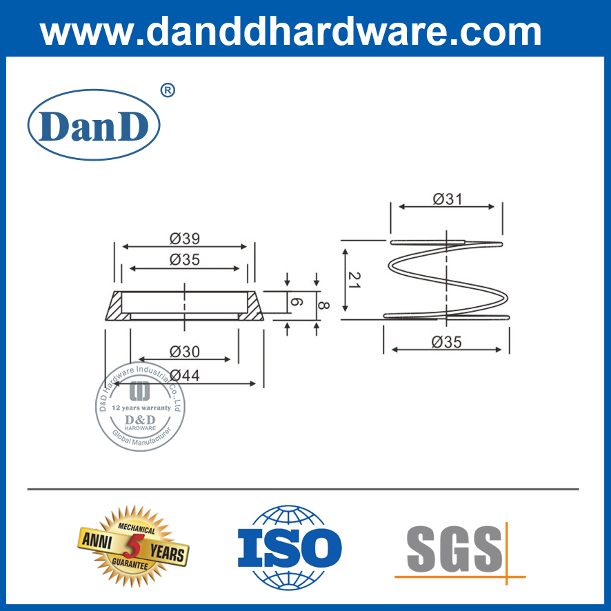 스테인레스 스틸 칼라 및 스프링-DDAT003