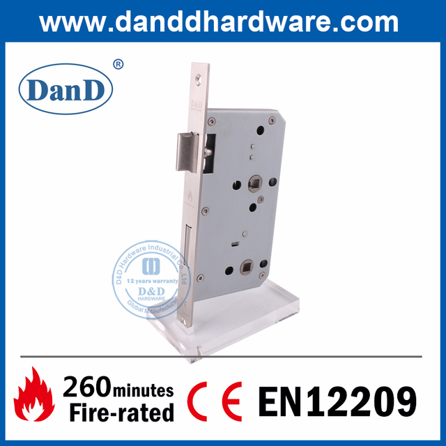 CE EN12209 스테인레스 스틸 화재 욕실 문 장붓 구멍 Lock-DDML012-6078