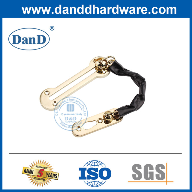 영국 시장-DDDG003을 위한 세련된 황동 아연 합금 골드 체인 래치 잠금 체인