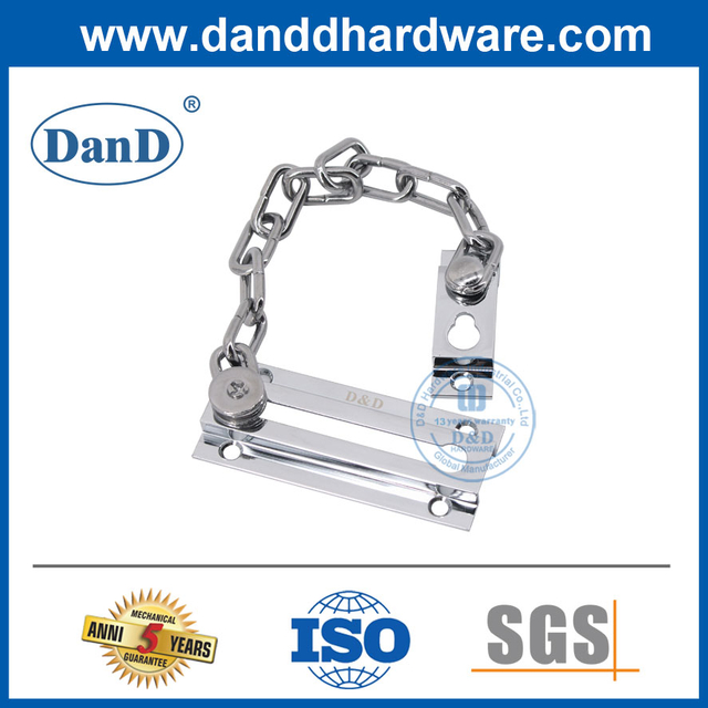 Door-DDG005용 황동 광택 크롬 도어 잠금 체인 아파트 체인 잠금 장치
