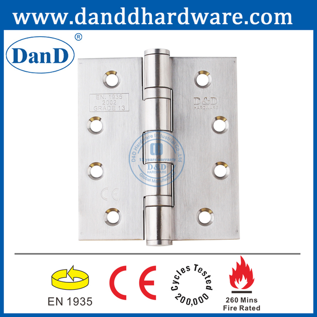 13등급 CE 유럽 SS304 화재 예방 내부 도어 힌지 -DDSS001-CE -4x3.5x3