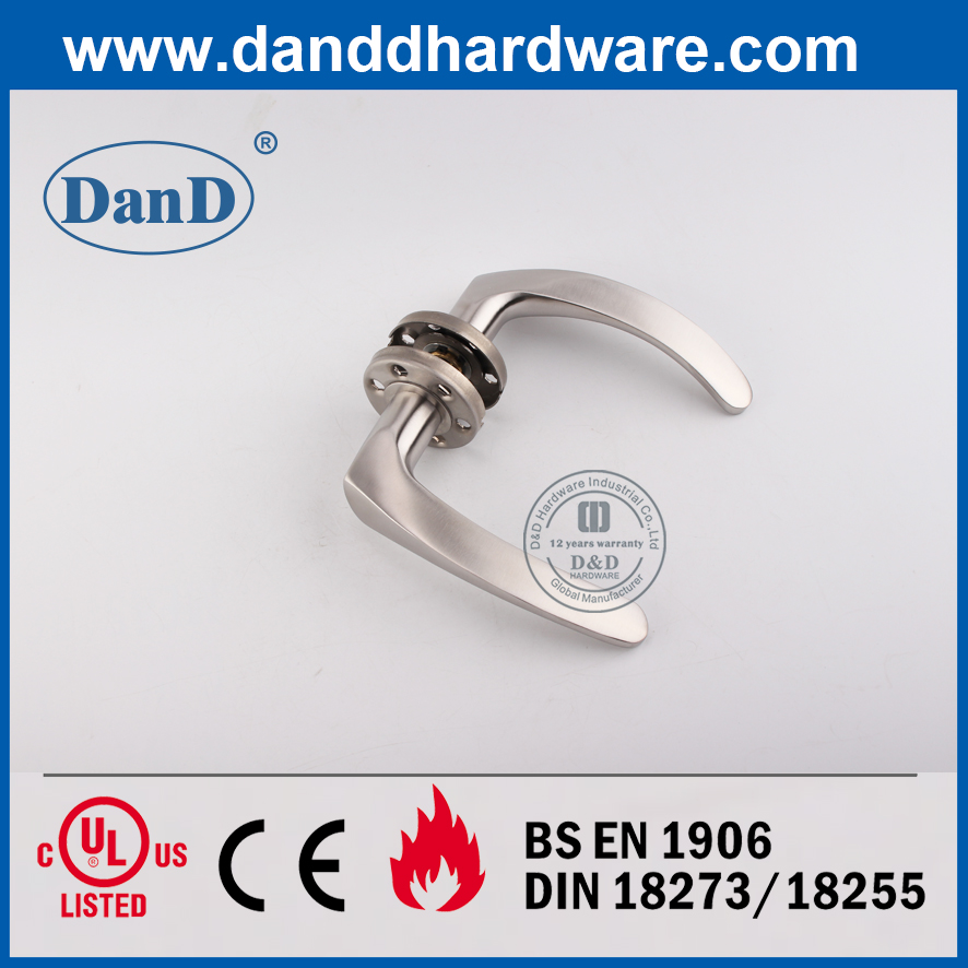 SUS304 원형 로제트 상업용 실외 레버 도어 핸들-DDSH013