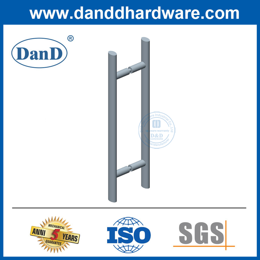 현대 유리 문은 Door-DDPH037에 대한 스테인레스 스틸 타원형 모양의 T 바 풀 핸들을 당깁니다.