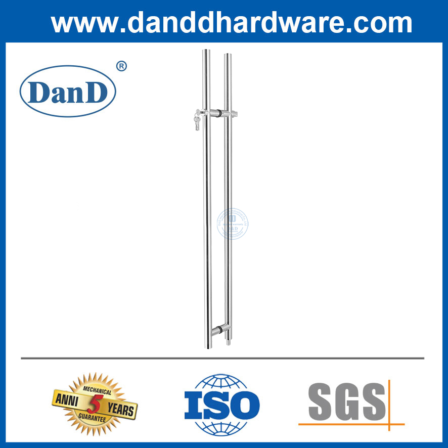 유리 도어 핸들 스테인레스 스틸 전면 도어 풀 핸들 Lock-DDPH039