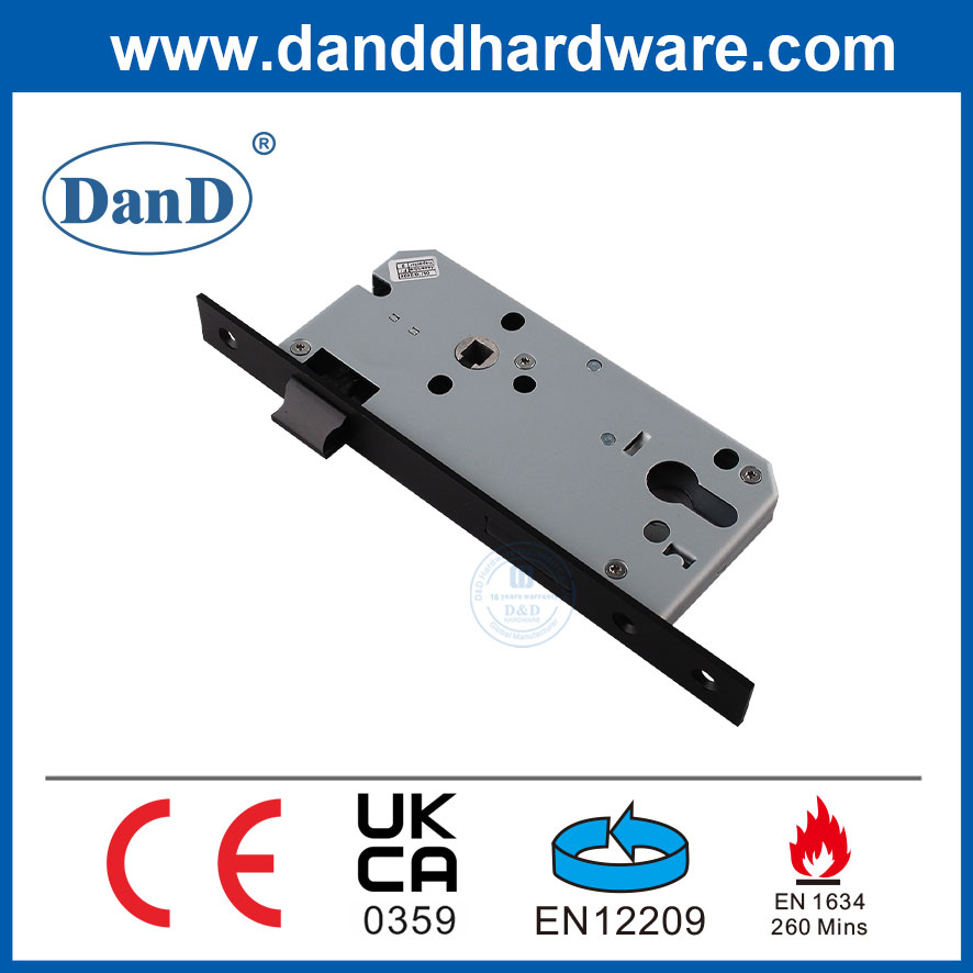 CE 스테인레스 스틸 침실 인테리어 블랙 안전 도어 잠금 장치 핸들 도어 잠금 장치 Set-DDML009-5572