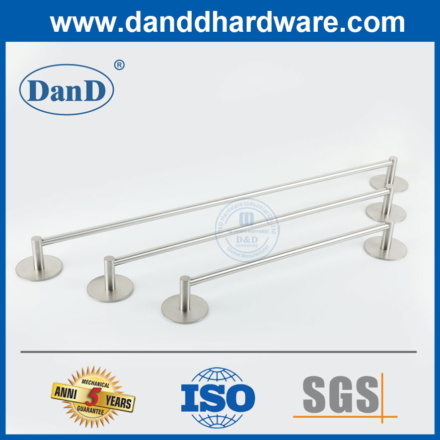 라운드 실버 자체 접착 레버 후크 욕실 도어 타월 Hooks-DDTC004