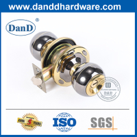 아연 합금 광택 마감 이중 잠금 도어 Knob-DDKL061
