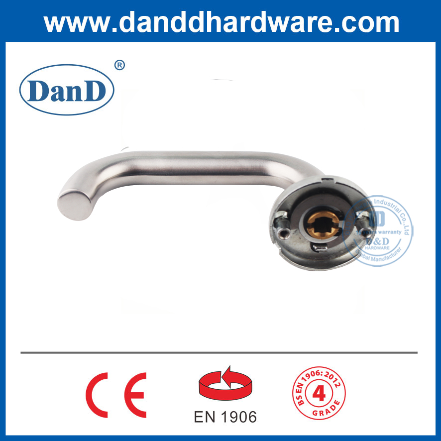 지지 러그 -DDTH001이 있는 라운드 로즈 스테인레스 스틸 EN1906 내부 도어 핸들