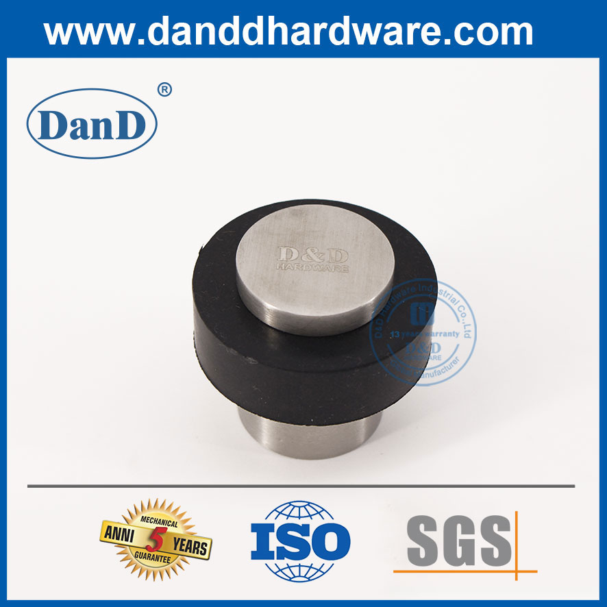 새틴 스테인레스 스틸 고무 도어 스토퍼 도어 스토퍼 Home-DDDS007