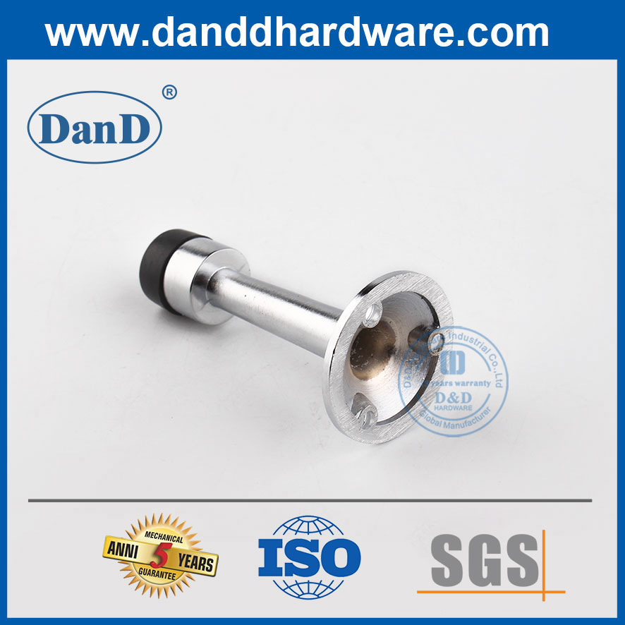 도어 스토퍼 새틴 니켈 플레이트 실버 컬러 욕실 도어 Stop-DDDS019의 아연 합금 나사