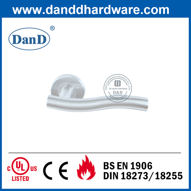 CE 등급 4 SS304 플러시 도어-DDTH007용 현대 실버 방화문 손잡이