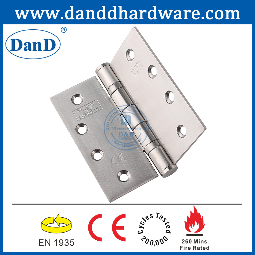 아파트 건물 -DDSS001-CE -4X4X3를 위한 CE SS316 내화성 맞대기 문 경첩
