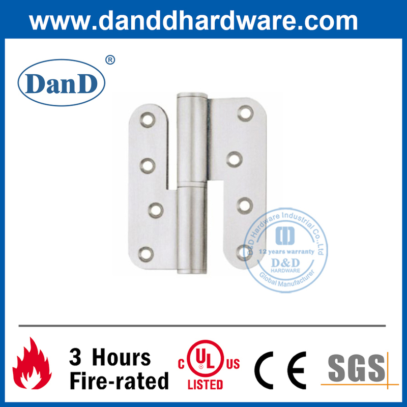 SUS316 실버 장붓구멍 리프트 오프 상업용 도어 힌지-DDSS021
