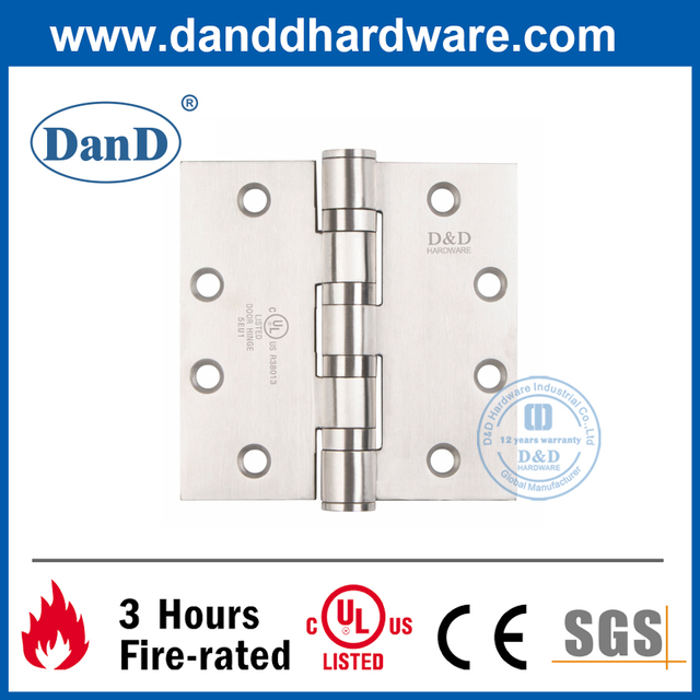 UL 등록 R38013 SS304 방화 등급 고강도 목재 도어 힌지-DDSS004-FR