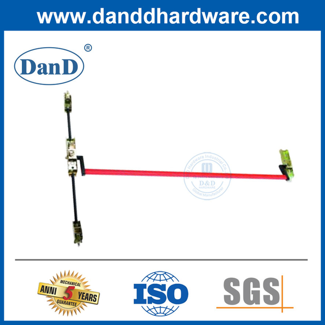 상업용 도어 푸시 크로스 바 은폐형 강철 패닉 바 도어(패닉 하드웨어-DDPD037 포함)