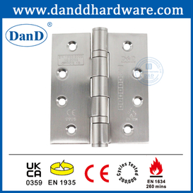 4.5 인치 EN1634 Fire Mortise Grade 13 이중 볼 베어링 CE 도어 Hinge-DDSS001-CE
