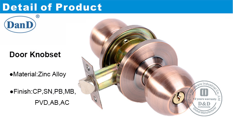 손잡이 잠금 장치-DDLK050-D 및 D 하드웨어