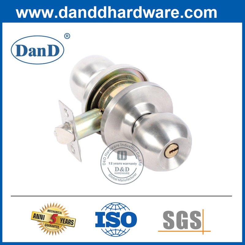 컴퓨터 Key-DDLK038이 포함된 볼형 아연 합금 도어 손잡이