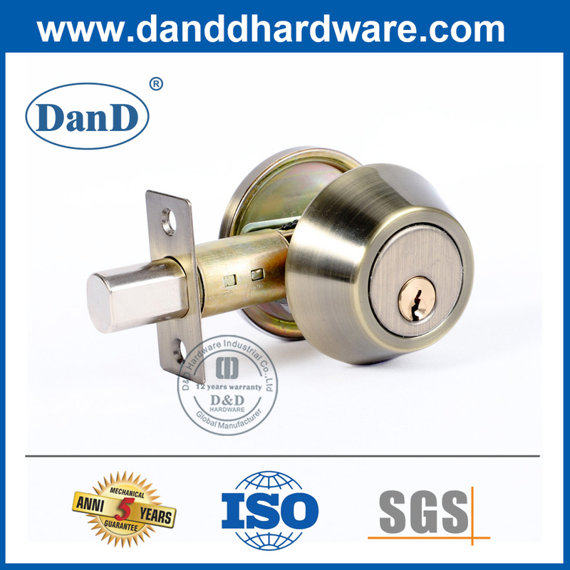 최고의 아연 합금 앤티크 황동 엄지 회전 데드볼트 Lock-DDLK026