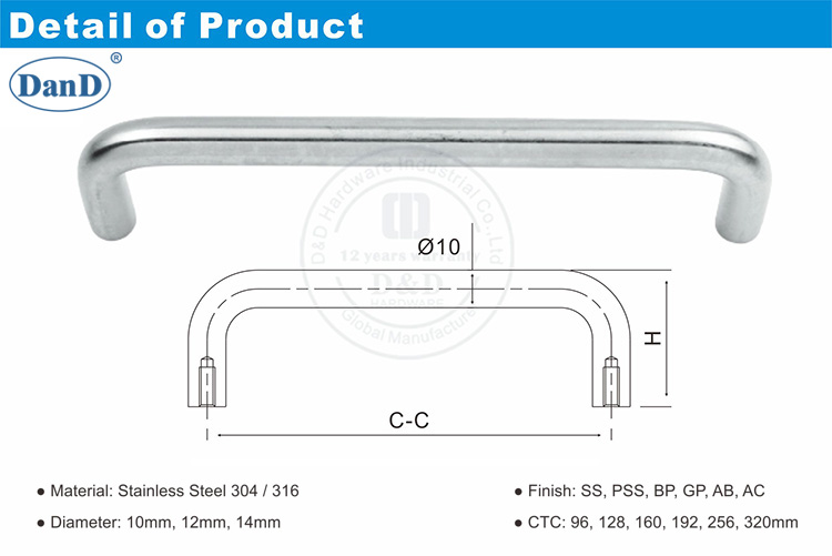 가구 핸들-D 및 D 하드웨어