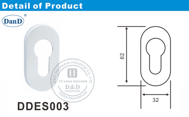 Rosette Escutcheon-D 및 D 하드웨어