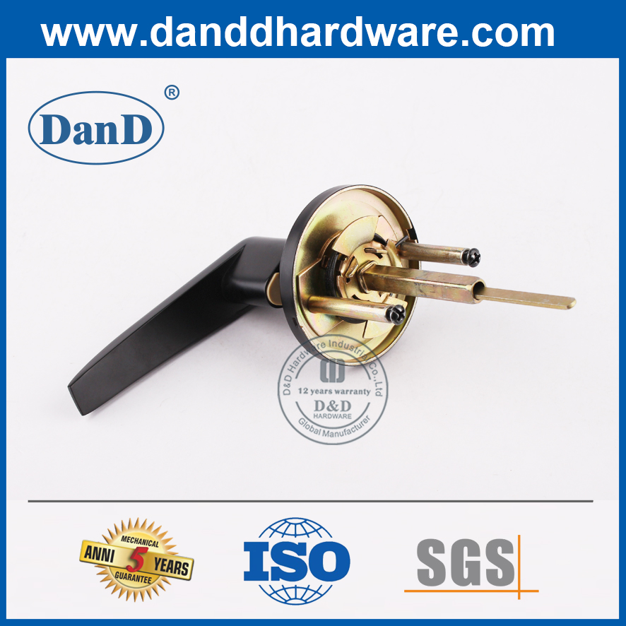 매트 블랙 아연 합금 사무용 기능 Lockset-DDLK094