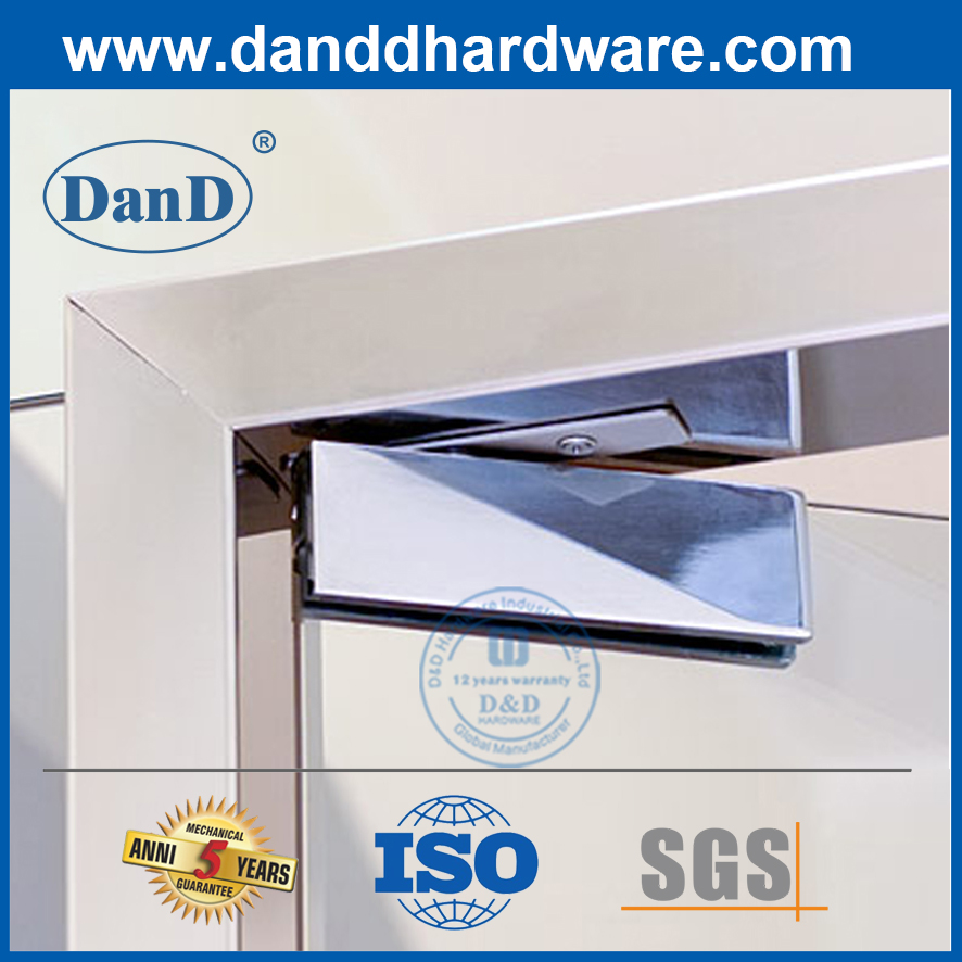 사무실 유리 도어-DDPT003용 스테인레스 스틸 304 상단 패치 피팅