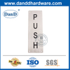 Push-DDSP005용 고품질 스테인레스 스틸 사인 플레이트