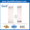 패션 디자인 스테인레스 스틸 직사각형 유형 푸시 플레이트-DDSP011