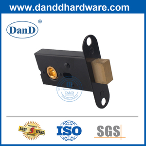 솔리드 브래스 블랙 라운드 Forend 욕실 Deadbolt-DDML032