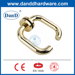 유로 EN1906 4등급 스테인리스 스틸 광택 금 도어 핸들-DDTH001