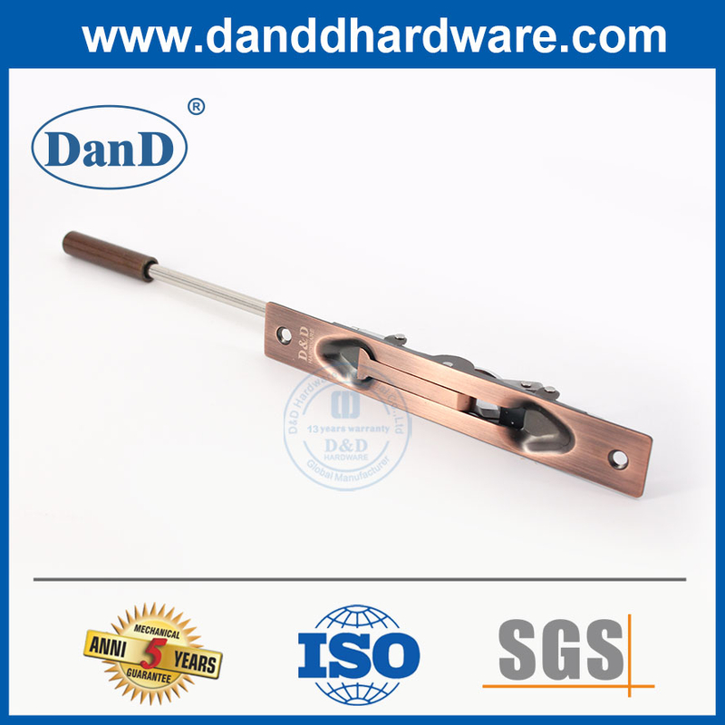 골동품 구리 SS304 확장 플러시 볼트 중공 금속 도어 플러시 볼트-DDDB011