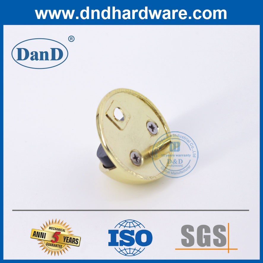 안전 나무 문 마개 아연 합금 황금 설치 문 Stop-DDDS005