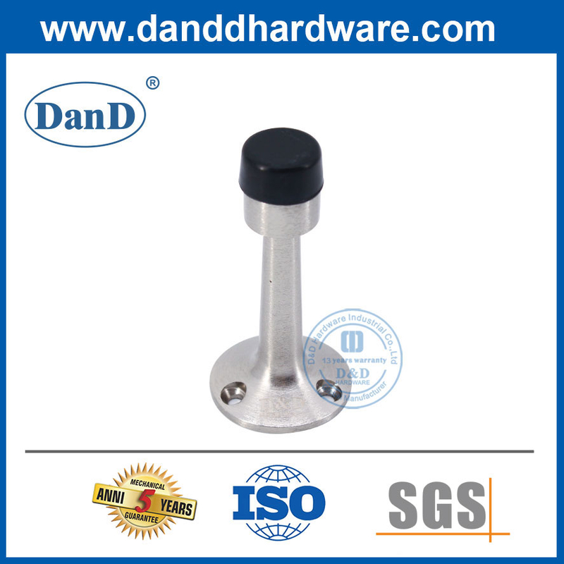 잘 고정된 아연 합금 새틴 크롬 도어 스토퍼 유형 현대 도어 스톱-DDDS019
