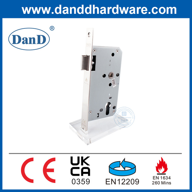 CE EN 12209 스테인레스 스틸 6072 래치 잠금 장치 본체 장붓 구멍 스타일 잠금 장치-DDML011-6072