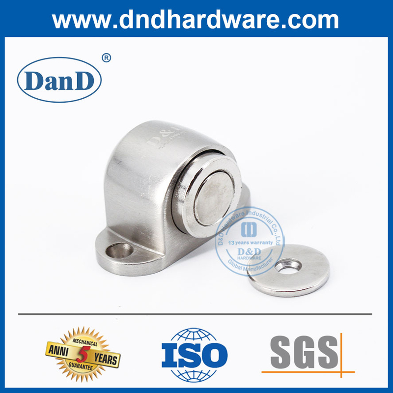 나무로 되는 Door-DDDS031를 위한 현대 실내 문 정지 아연 합금 Magentic 지면 마개