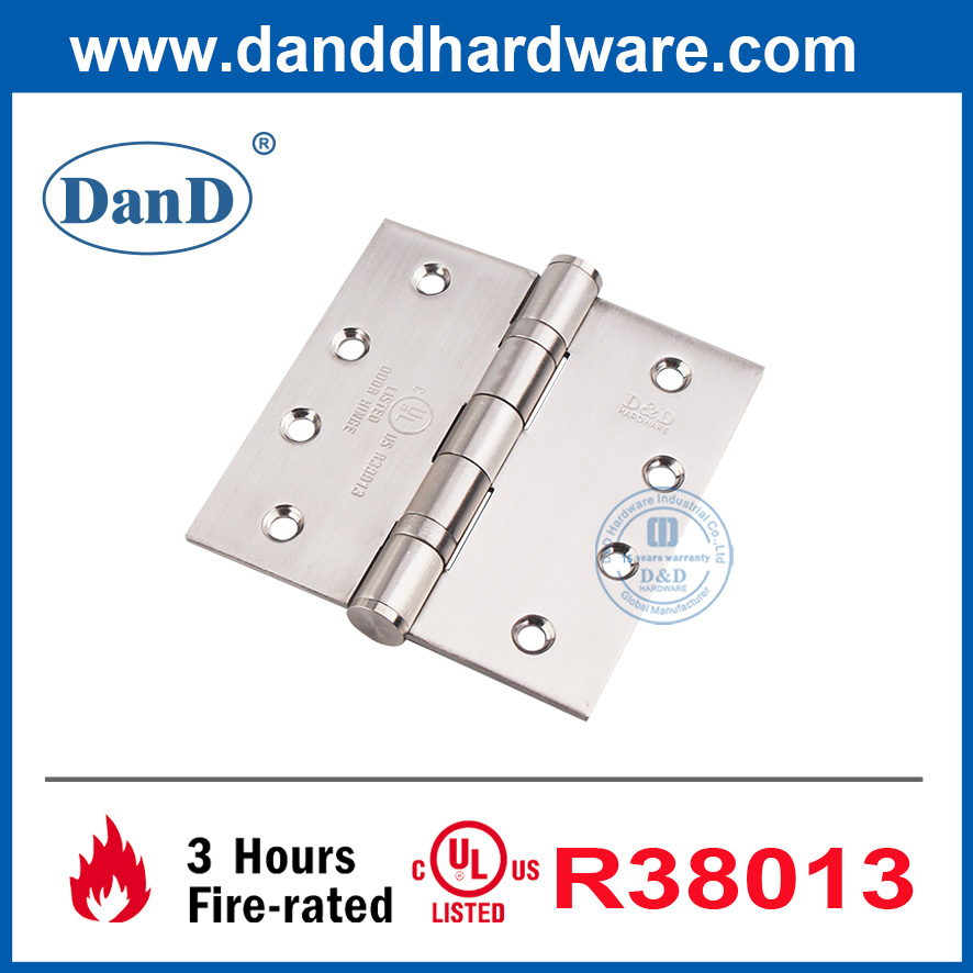 UL 인증 외부 도어 경첩 화재 등급 스테인레스 스틸 Hinge-DDSS001-FR-4X4X3