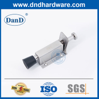 도어 장착형 스테인레스 스틸 스프링 도어 스토퍼 발 작동 식 -DDDS035