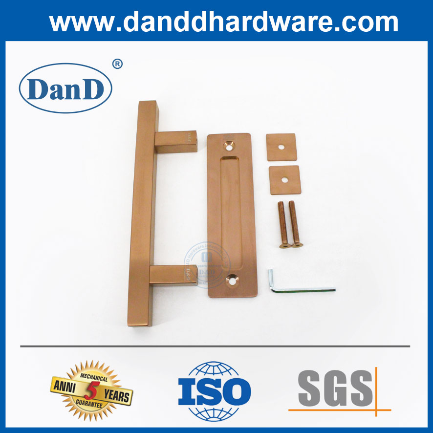 숨겨진 로즈 골드 스테인레스 스틸 슬라이딩 헛간 문 헛간 문 내부 당김 Handle-DDBD104