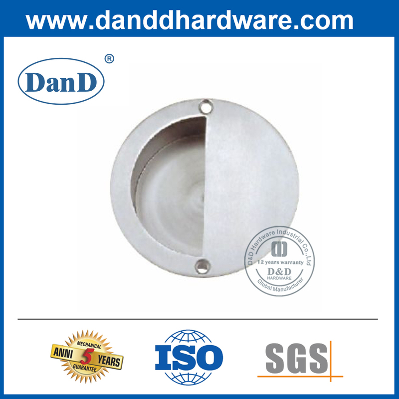 스테인레스 스틸 가구 라운드 미닫이 문 플러시 풀 -DDFH011