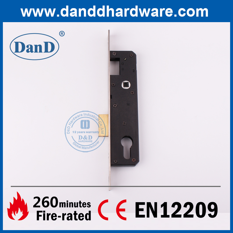 SS304 검정색 좁은 스타일 데드볼트 창고 Lock-DDML023-2585