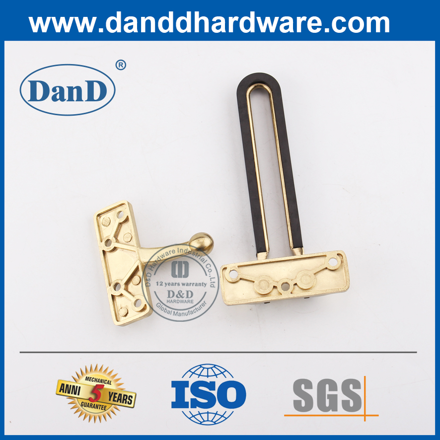아연 합금 새틴 황동 상업용 도어 가드 Lock-DDDG008
