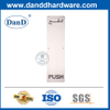 패션 디자인 스테인레스 스틸 직사각형 유형 푸시 플레이트-DDSP011
